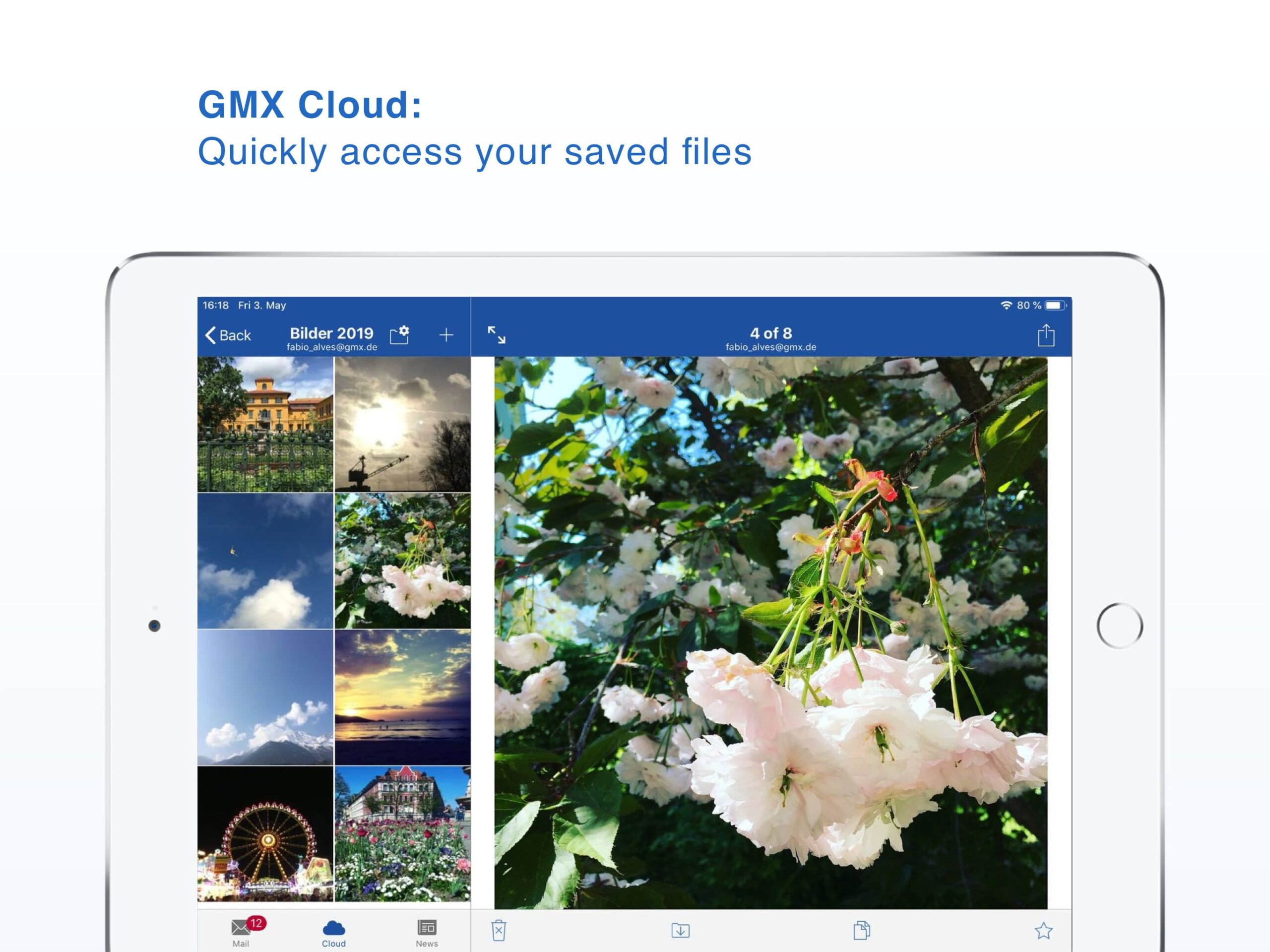Einführung in die GMX App