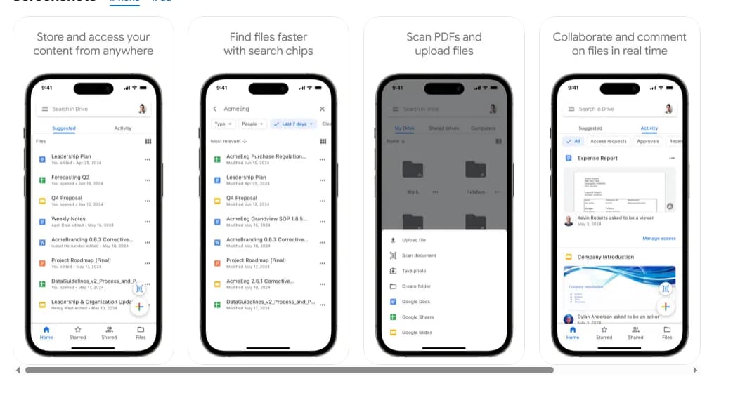 Die Hauptfunktionen von Google Drive
