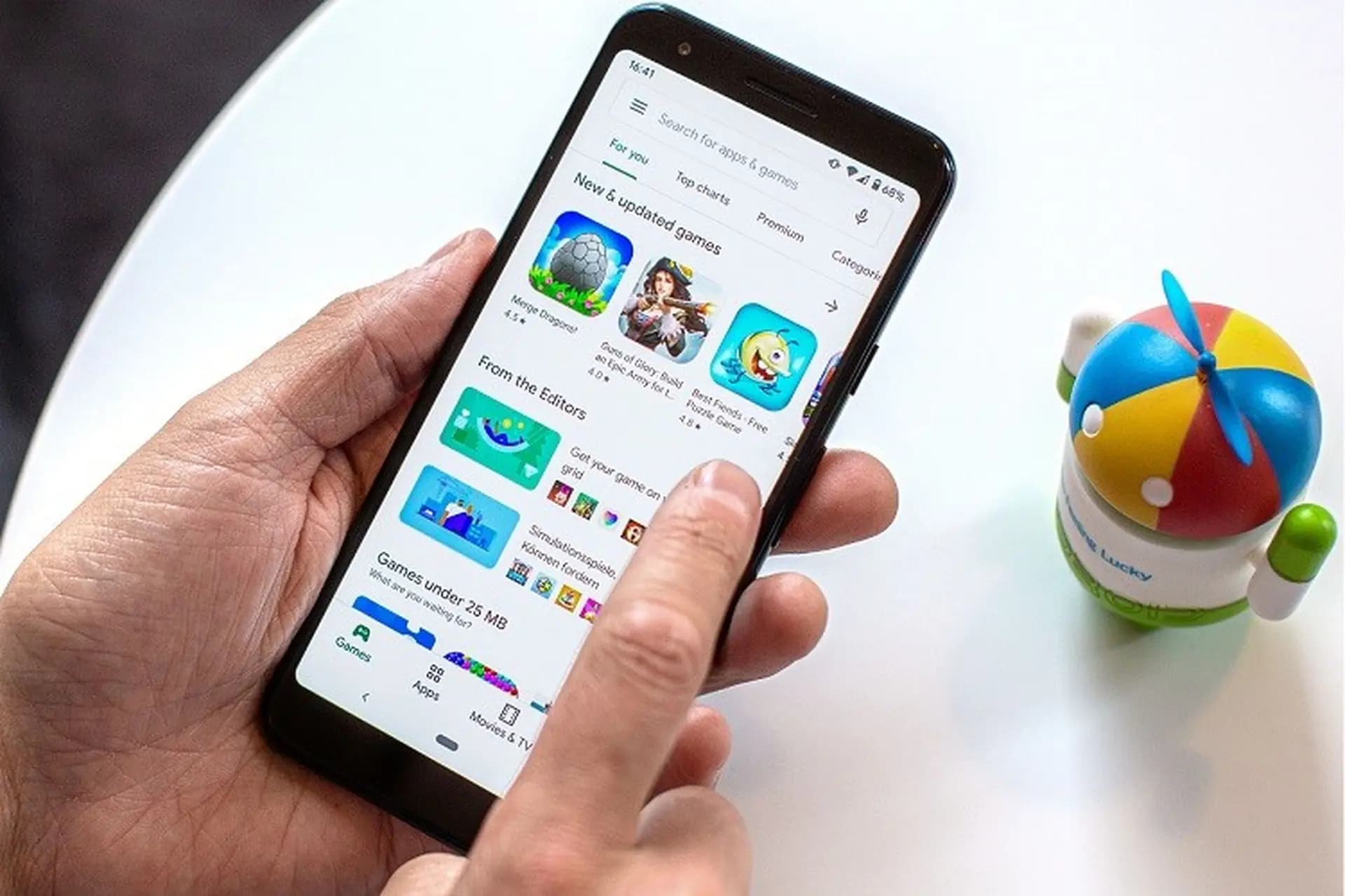 Hauptfunktionen des Google Play Store
