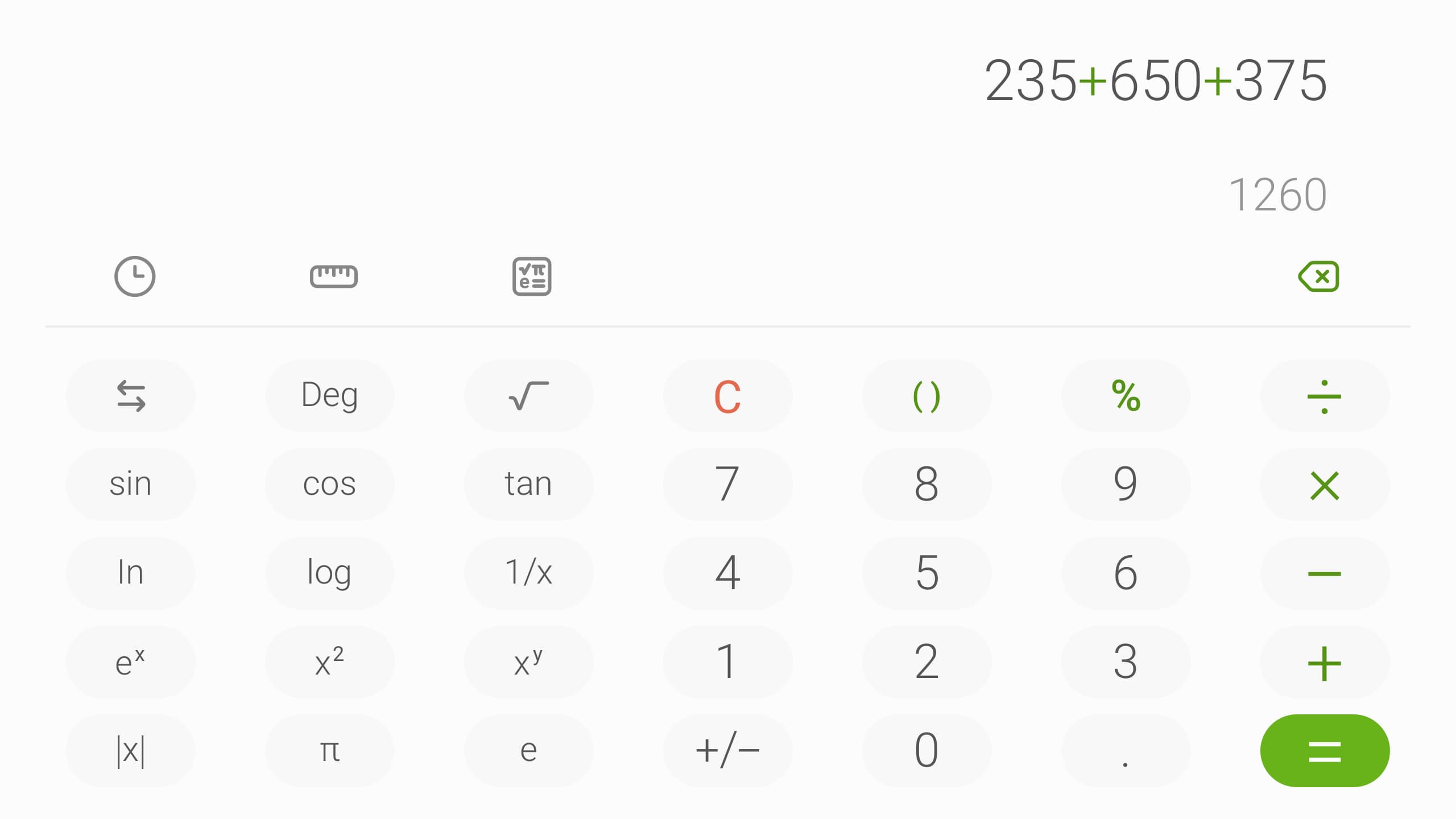 Hauptmerkmale der Samsung Calculator App