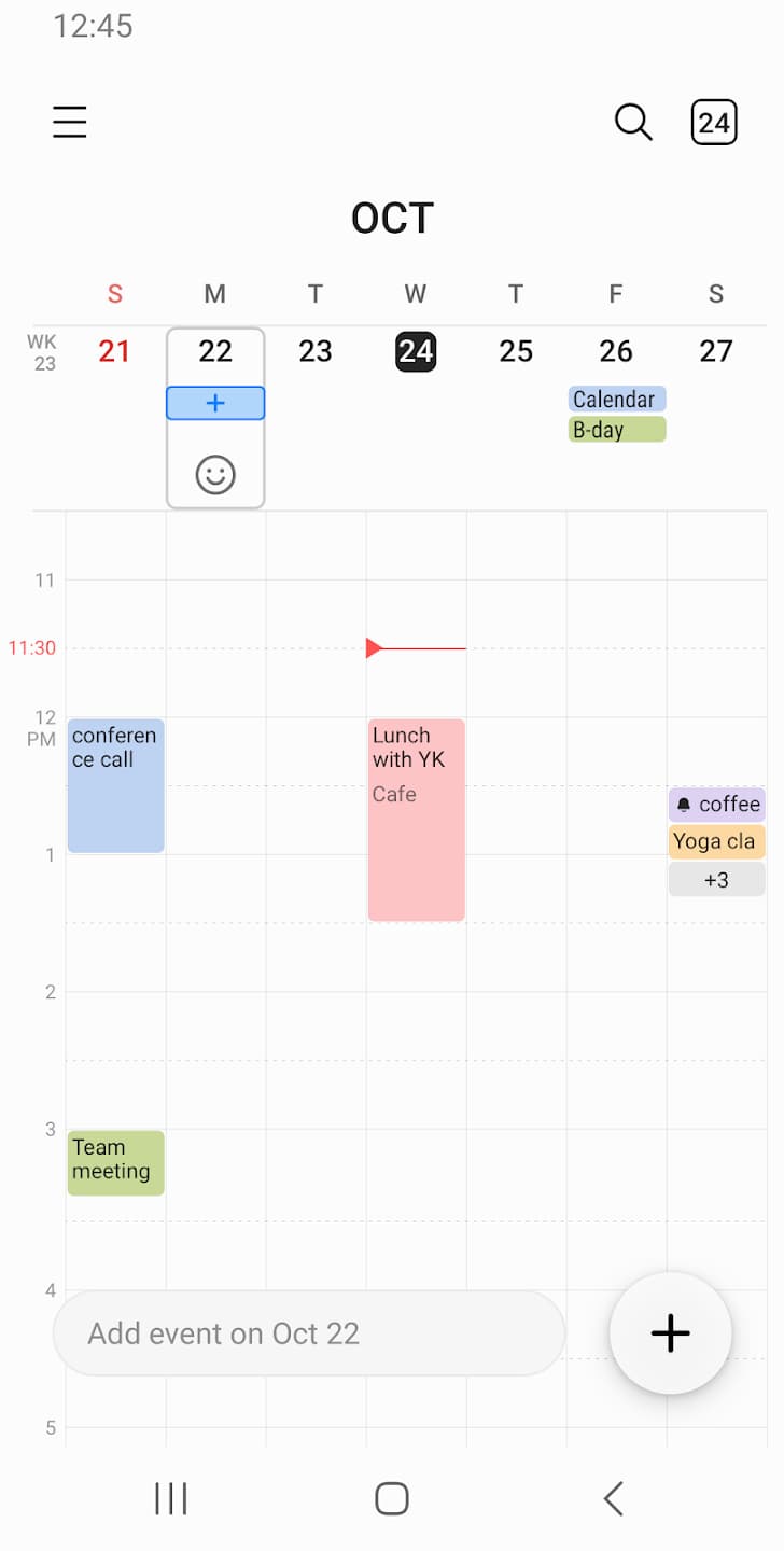 Vorteile von Samsung Calendar