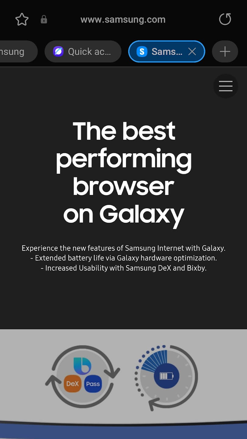 Vorteile des Samsung Internet Browsers