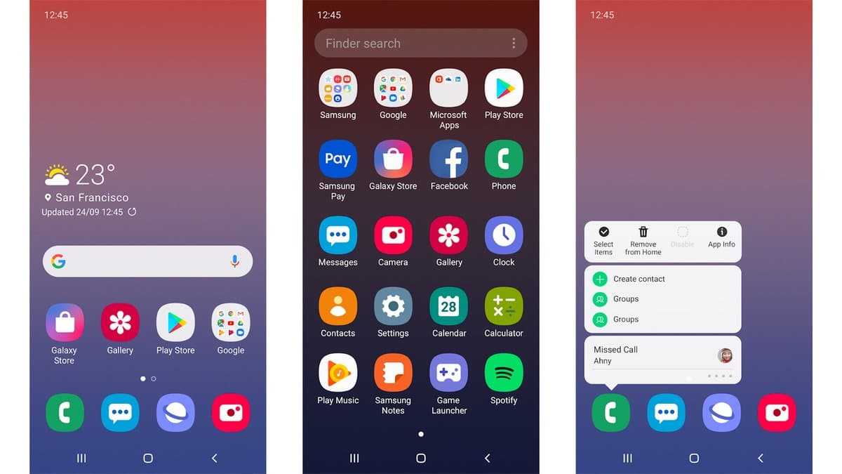 Wie nutzt man Samsung One UI Home?