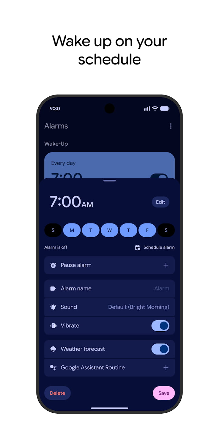 Produktvorstellung der Uhr App