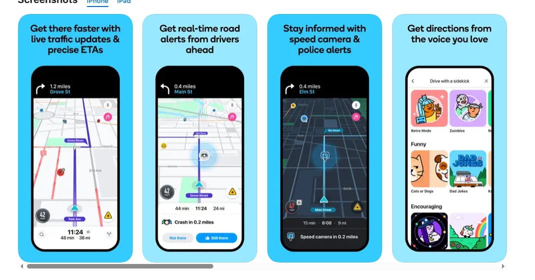 Die wichtigsten Funktionen von Waze