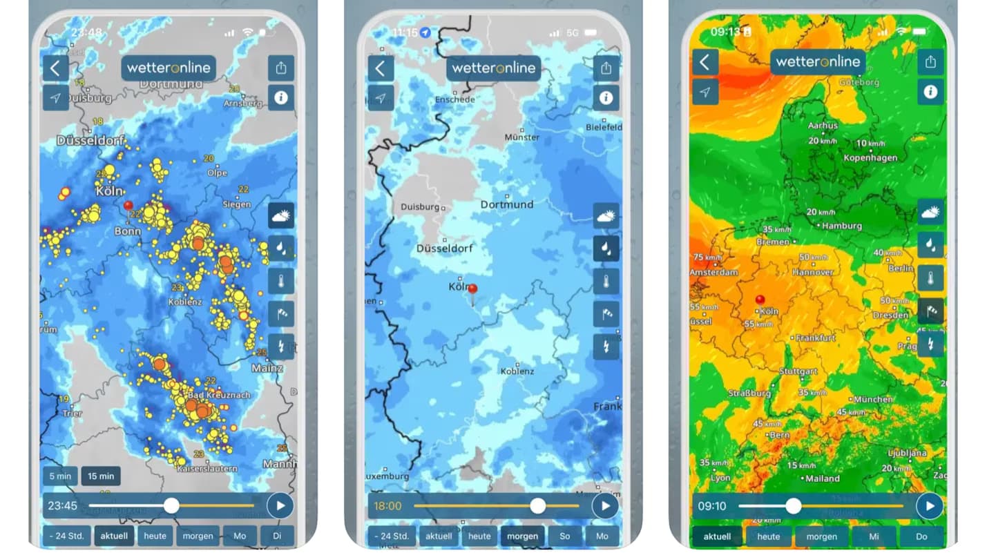 Multimedia-Features für ein realistisches Wettererlebnis