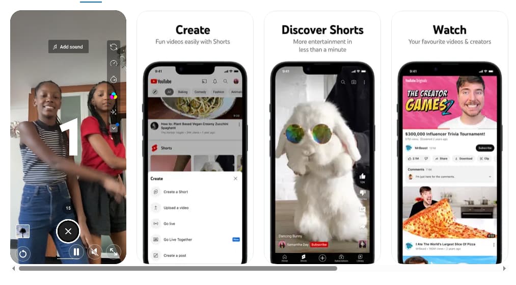 Wichtige Funktionen der YouTube App
