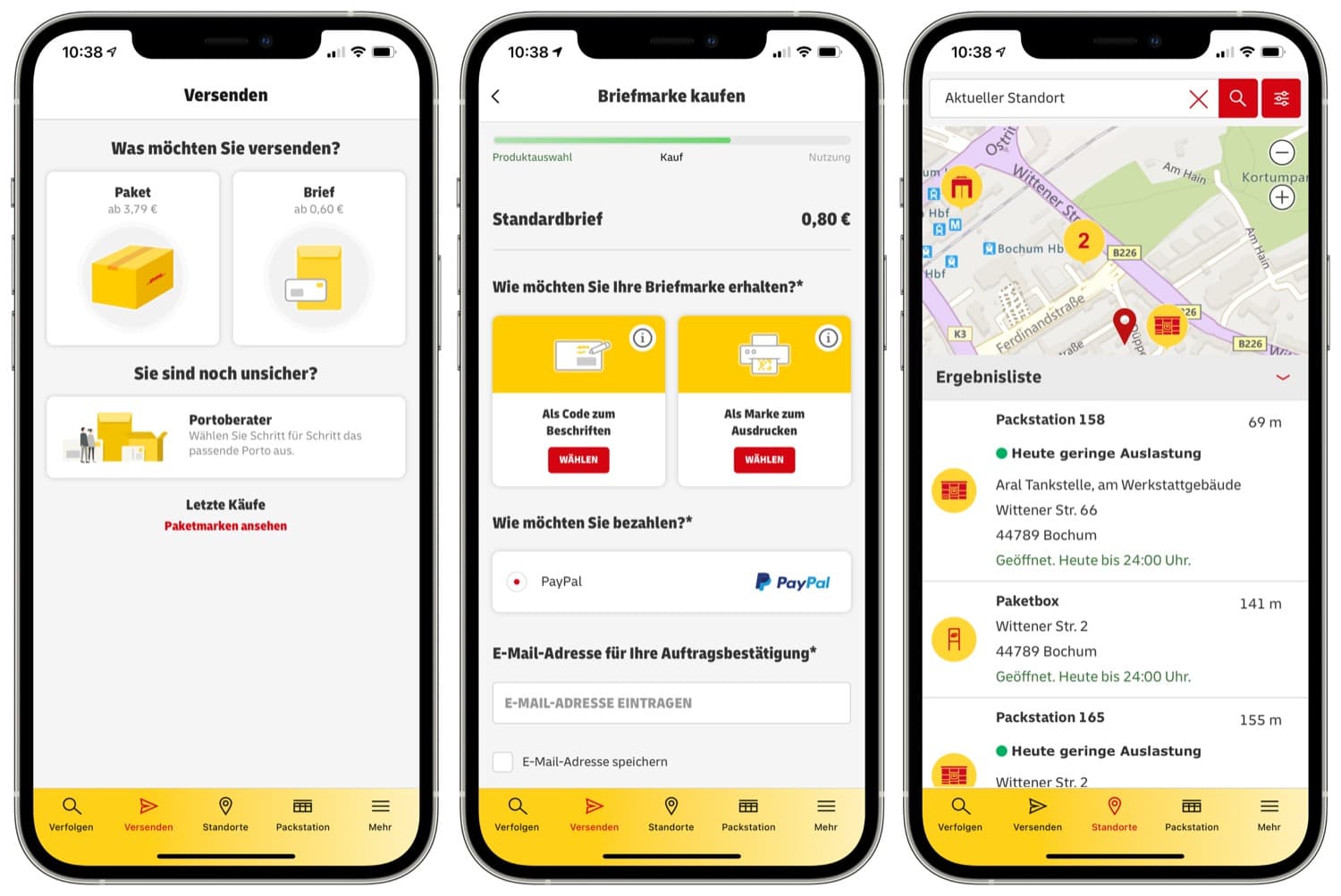 Was ist die Post & DHL App?