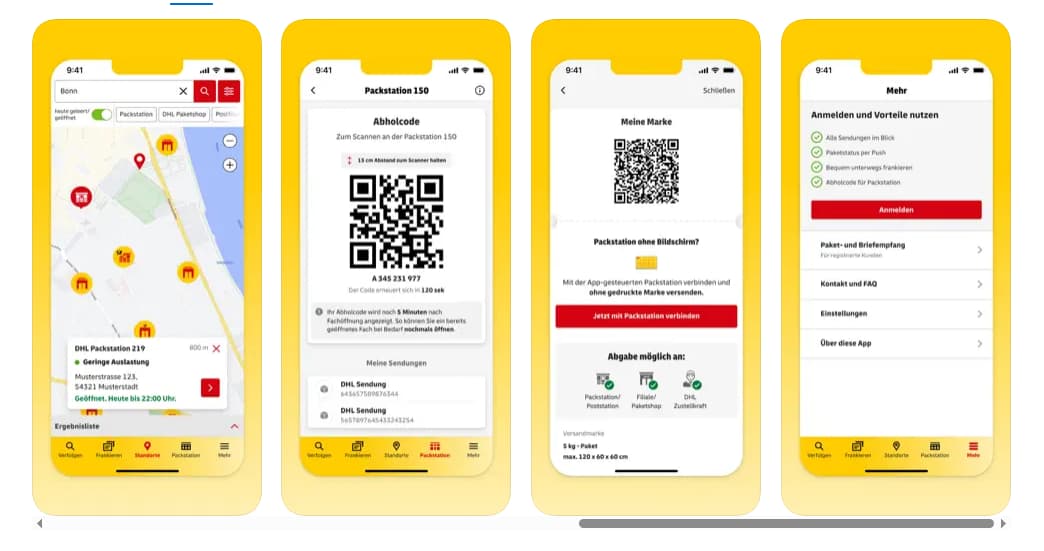 Packstation bequem per App nutzen