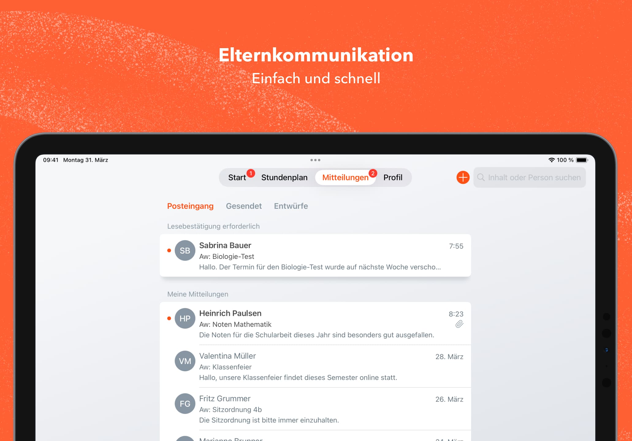 Vorteile von Untis Mobile
