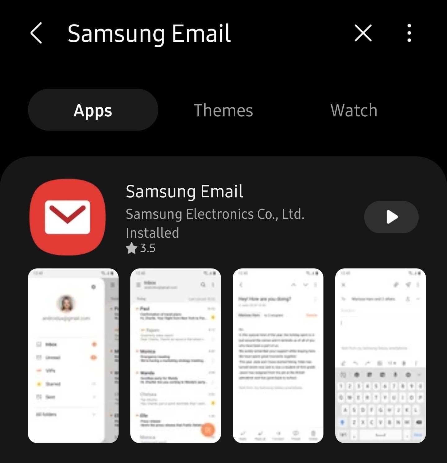 Nutzung von Samsung Email im Alltag